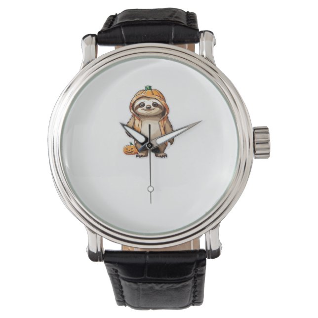 Reloj De Pulsera Camiseta esencial de Halloween Slothster (Anverso)