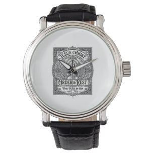 Reloj De Pulsera Camiseta Gráfica Cristiana Jesús Declutter Hogar L