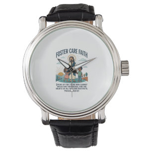 Reloj De Pulsera Camiseta gráfica de adopción y cuidado de Jesús Cr