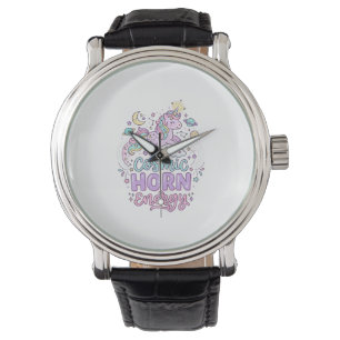 Reloj De Pulsera Camiseta gráfica pastel linda energía cuerno cósmi