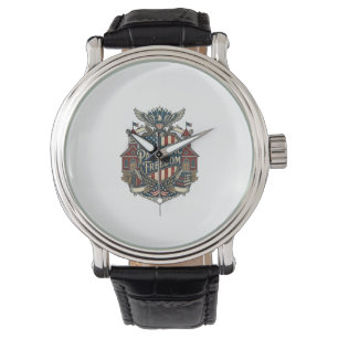 Reloj De Pulsera Camiseta gráfica vectorial patriótica de vuelta a 