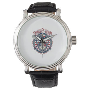 Reloj De Pulsera Camiseta gráfica vectorial prep de la costa patrió