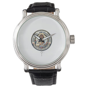 Reloj De Pulsera Camiseta Humor Tareas de Lavandería Jesús Gráfica 