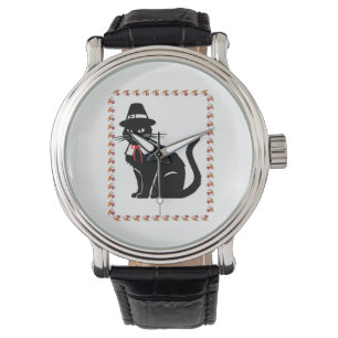 Reloj De Pulsera Camiseta sobredimensionada para peregrino Cat