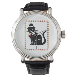 Reloj De Pulsera Camiseta sobredimensionada para peregrino Cat