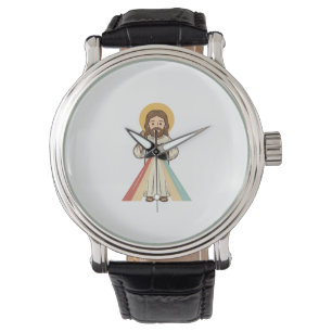 Reloj De Pulsera Camiseta vectorial de bendición religiosa vintage 