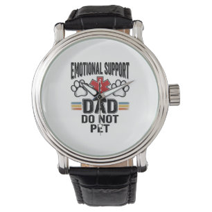 Reloj De Pulsera Camiseta Vintage de Papá de Apoyo Emocional No Aci