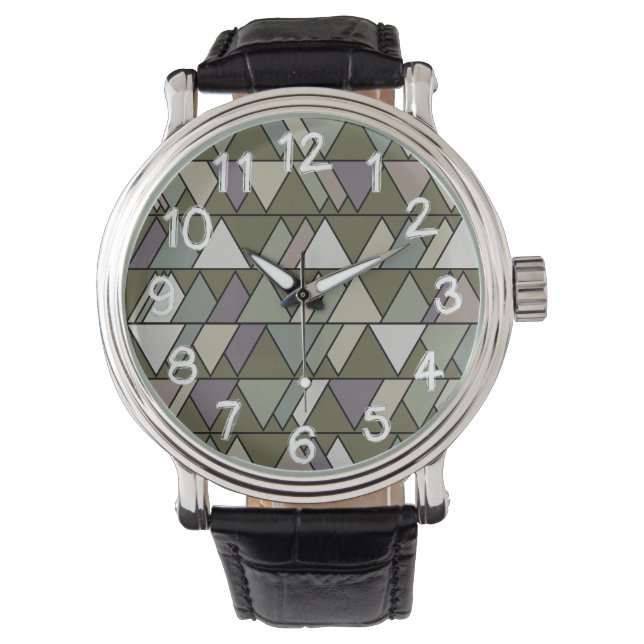 Reloj De Pulsera Camo Triangles (Anverso)