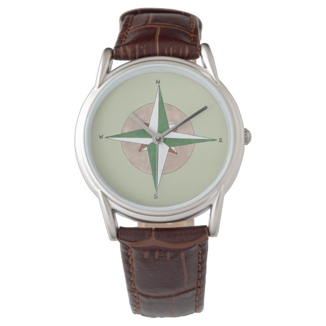 Reloj De Pulsera Campamento de control de la brújula del noreste de (Anverso)