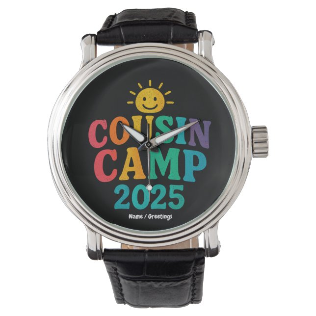 Reloj De Pulsera Campamento de Primos 2025 Campamento de divertidos (Anverso)
