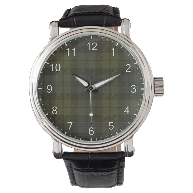 Reloj De Pulsera Campbell Clan Tartan (Anverso)
