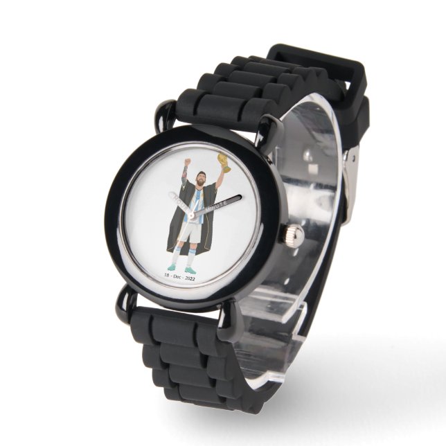 Reloj De Pulsera Campeón de la Copa Mundial de Messi  (Ángulo)