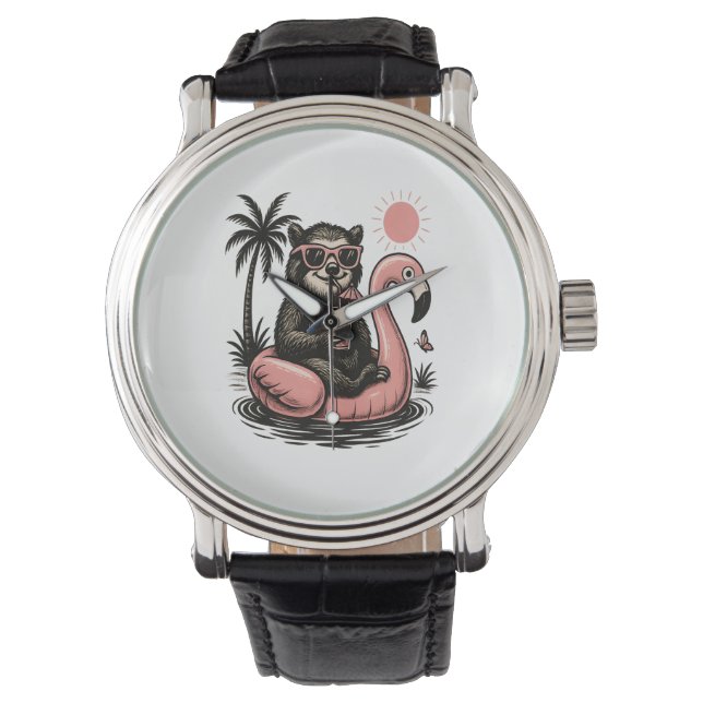 Reloj De Pulsera Camping de eslogan de esloth Team (Anverso)