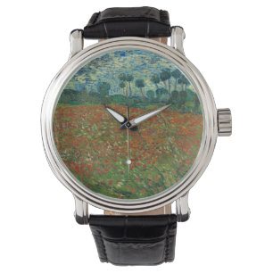 Reloj De Pulsera Campo de amapola de Vincent van Gogh Bella Artes