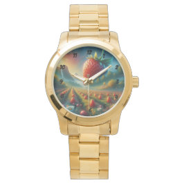 Reloj De Pulsera Campo de fresa de sueños