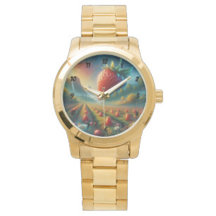 Reloj De Pulsera Campo de fresa de sueños