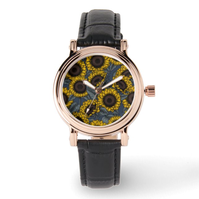 Reloj De Pulsera Campo de girasol 2 (Anverso)