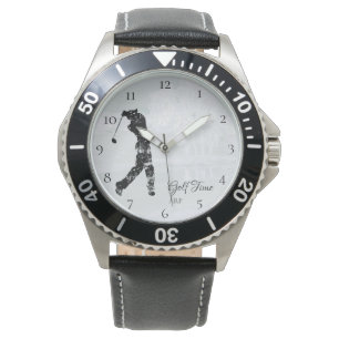 Reloj De Pulsera *~* Campo de golf de Man Golfing Pond Tree Golfer