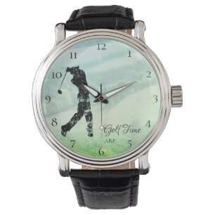 Reloj De Pulsera *~* Campo de golf masculino Rolling Hills Golfer
