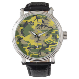 Reloj De Pulsera Camuflaje amarillo