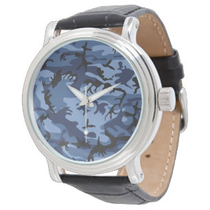 Reloj De Pulsera Camuflaje azul de la marina, ejército, ejército