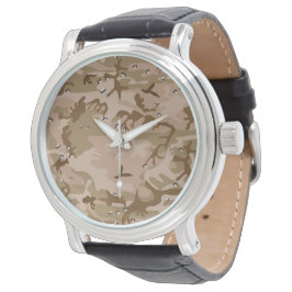 Reloj De Pulsera Camuflaje del desierto con guijarros, militares, e