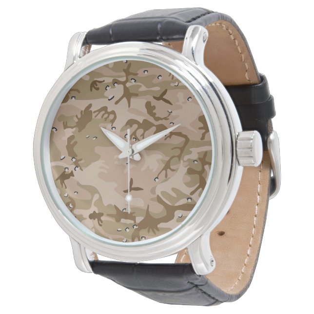 Reloj De Pulsera Camuflaje del desierto con guijarros, militares, e (Angular)