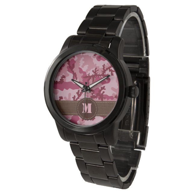 Reloj De Pulsera Camuflaje rosa (Angular)