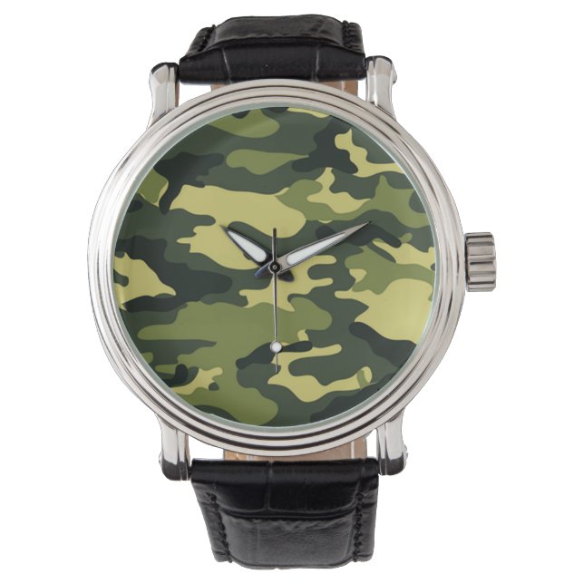 Reloj De Pulsera Camuflaje verde | Inspección (Anverso)