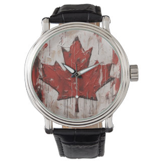 Reloj De Pulsera Canadá Day Maple Leaf Watch