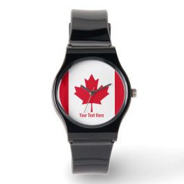 Reloj De Pulsera Canada Flag