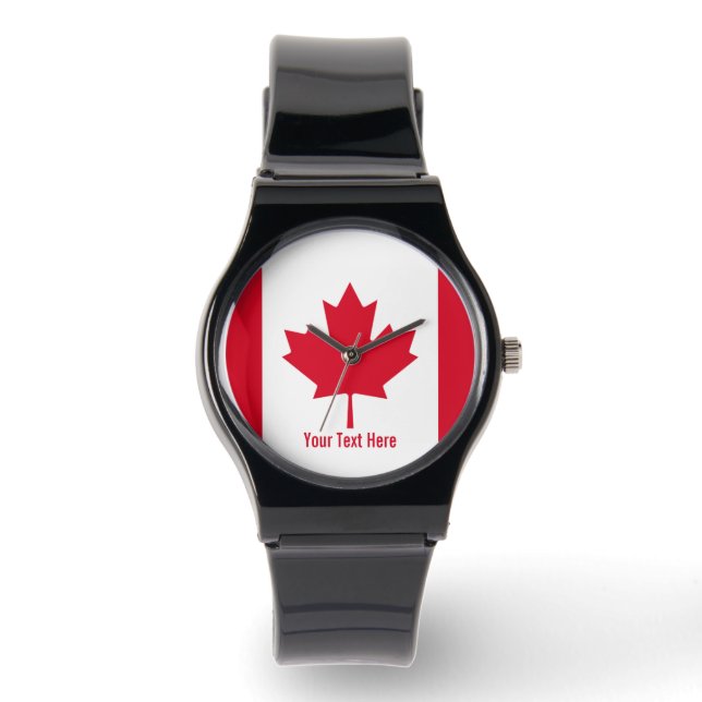 Reloj De Pulsera Canada Flag (Anverso)