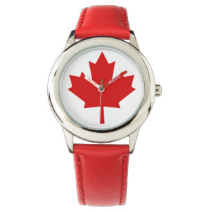 Reloj De Pulsera Canada Flag Lighthouse Route Red Watch
