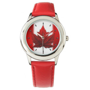 Reloj De Pulsera Canada Flag Watch Canada Souvenir Wrivenir Watch