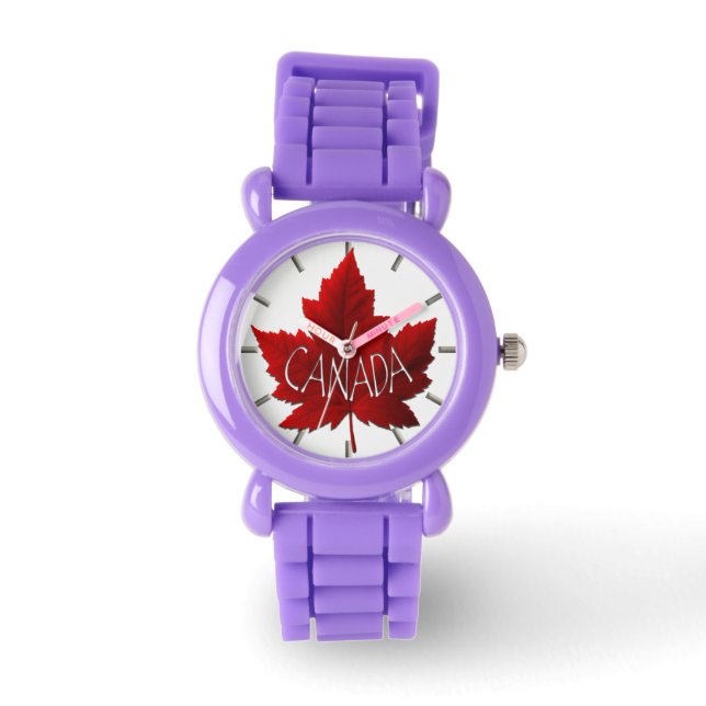 Reloj De Pulsera Canada Watch Canada Maple Leaf Souvenir Wrivenir W (Anverso)