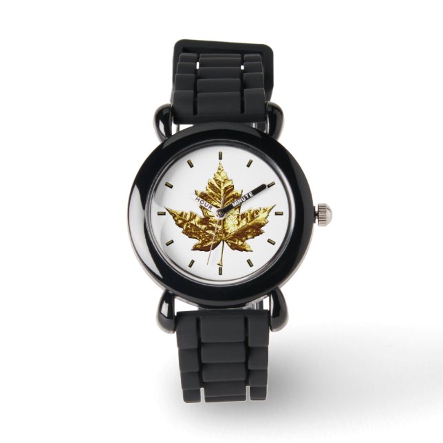 Reloj De Pulsera Canada Watch Gold Canada Souvenir Watches (Anverso)