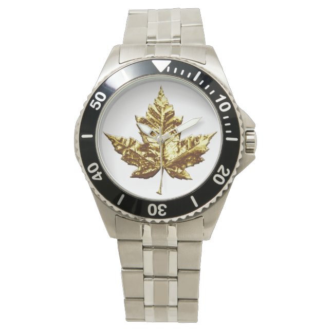 Reloj De Pulsera Canada Watch Gold Canada Souvenir Watches (Anverso)