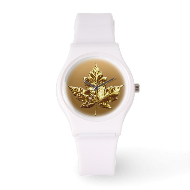 Reloj De Pulsera Canada Watch Gold Canada Souvenir Watches (Anverso)