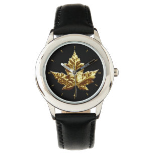 Reloj De Pulsera Canada Watch Gold Canada Souvenir Wrivenir Watch