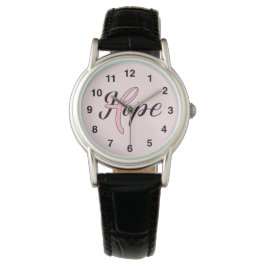 Reloj De Pulsera Cáncer Cinta rosa HOPE Watch