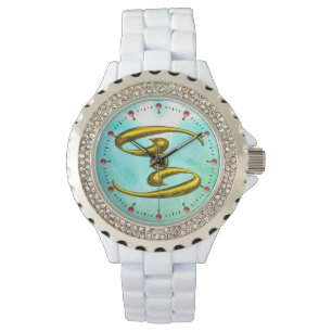 Reloj De Pulsera CÁNCER ZODIAC CUMPLEAÑOS JEWEL AQUA AZUL OPALE Ver