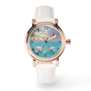 Reloj De Pulsera Canción Del Cisne Blanco,