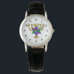 Reloj De Pulsera Candlesticks judíos<br><div class="desc">Si usted está buscando regalos judíos,  ideas de regalo para Bas y Bar Mitzvah,  bodas o feriados judíos como Hanukkah y Pascua por favor visite nuestras tarjetas de felicitación,  regalos para bebés y regalos de cumpleaños.</div>
