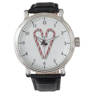 Reloj De Pulsera Candy Cane Heart