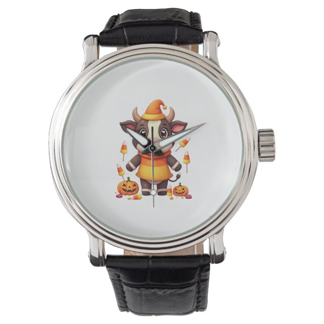 Reloj De Pulsera Candy Corn Cow (Anverso)