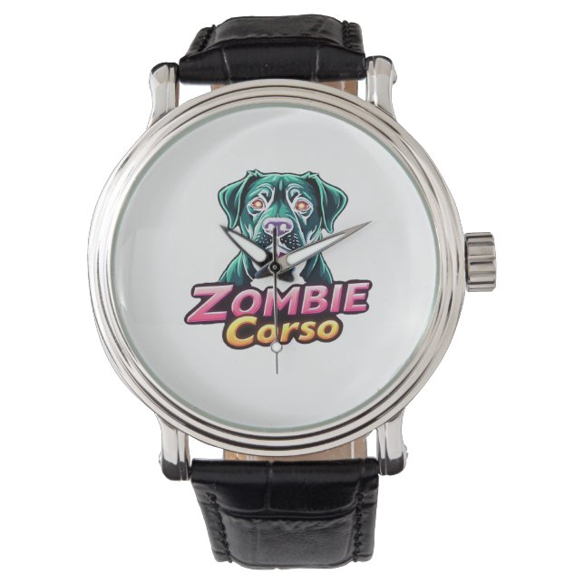 Reloj De Pulsera Cane Corso Italiano Mastiff Zombie Dog Halloween E (Anverso)