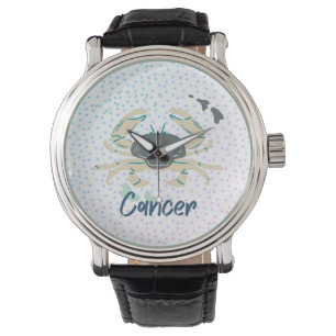 Reloj De Pulsera Cangrejo de cáncer moderno Zodiac