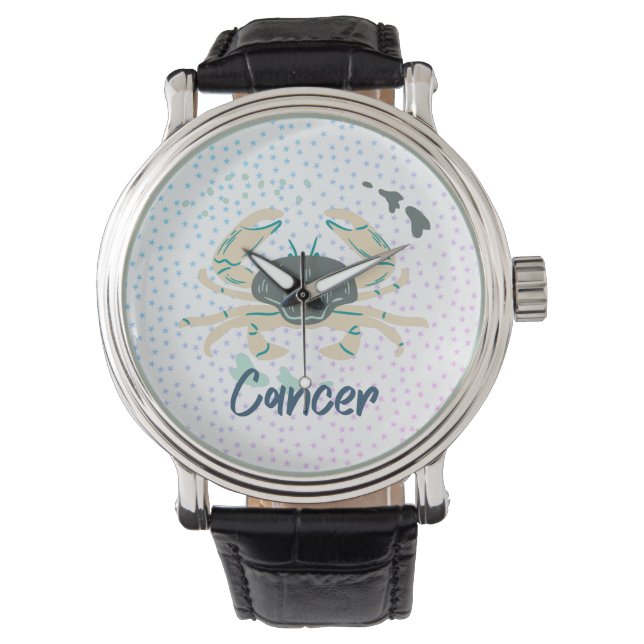 Reloj De Pulsera Cangrejo de cáncer moderno Zodiac (Anverso)