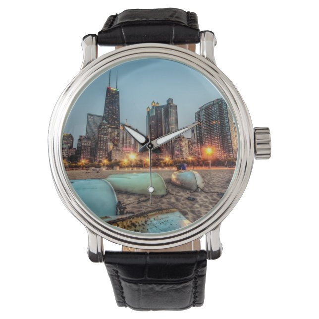 Reloj De Pulsera Canoas en la playa de Oak Street un poco después d (Anverso)