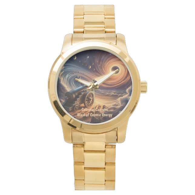 Reloj De Pulsera Cañón celeste: Explosión de energía cósmica (Anverso)